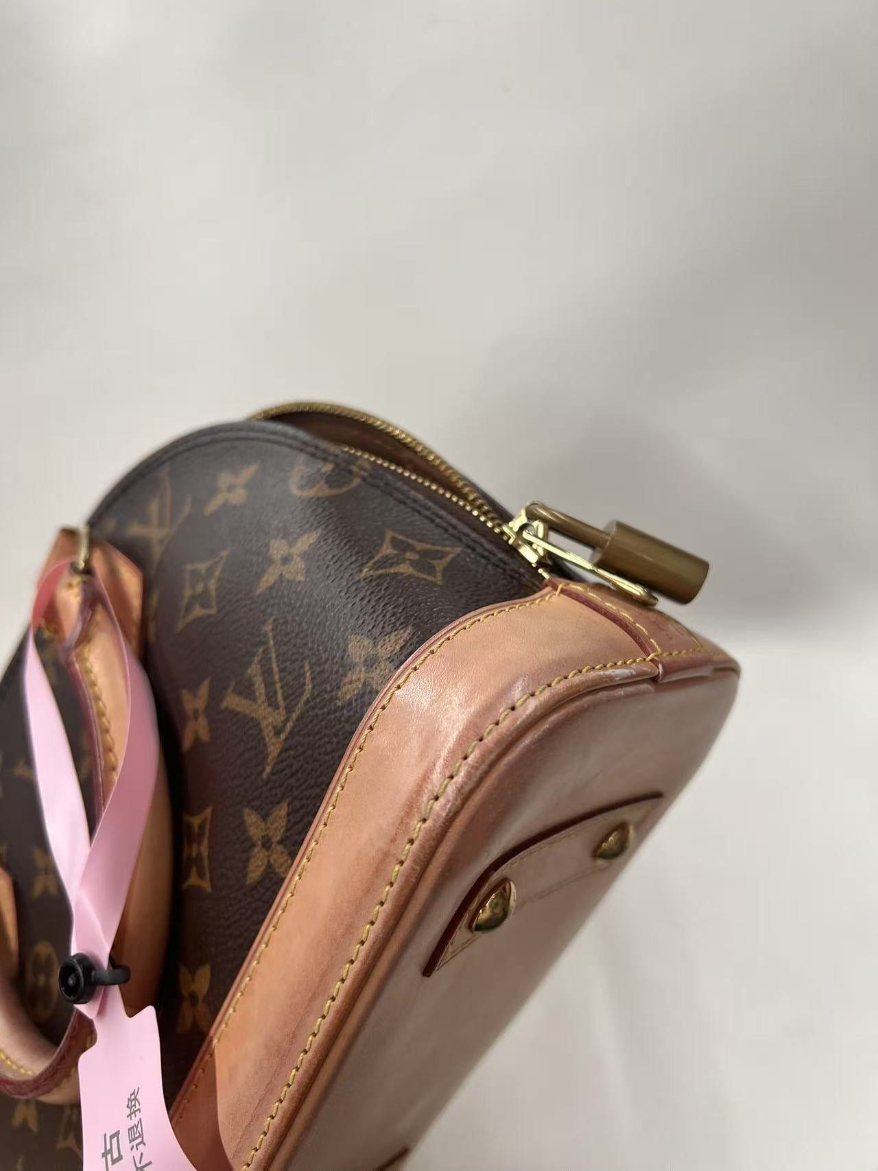 Louis Vuitton Alma BB Monogram Canvas Satchel Bag