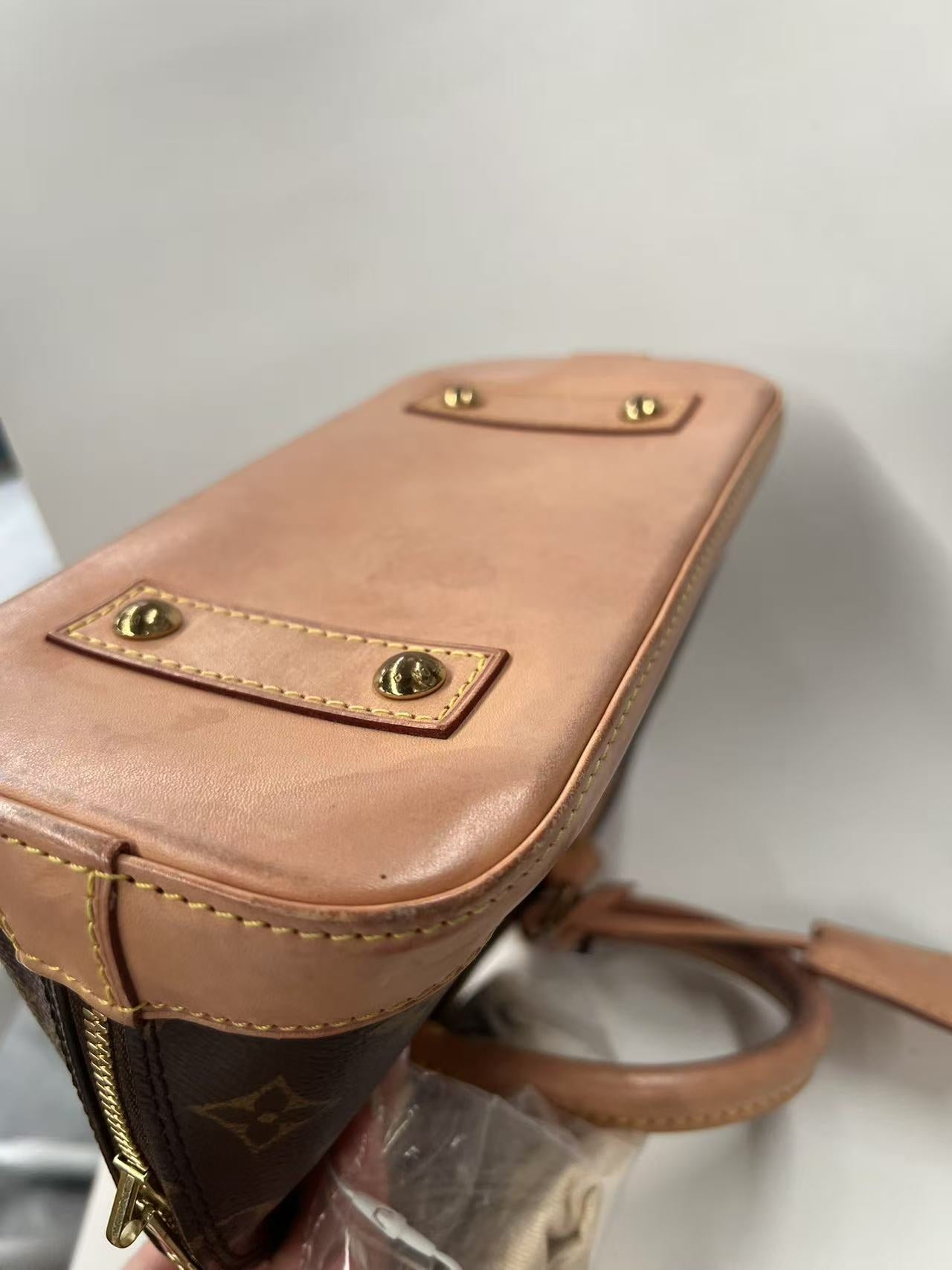 Louis Vuitton Alma BB Monogram Canvas Satchel Bag