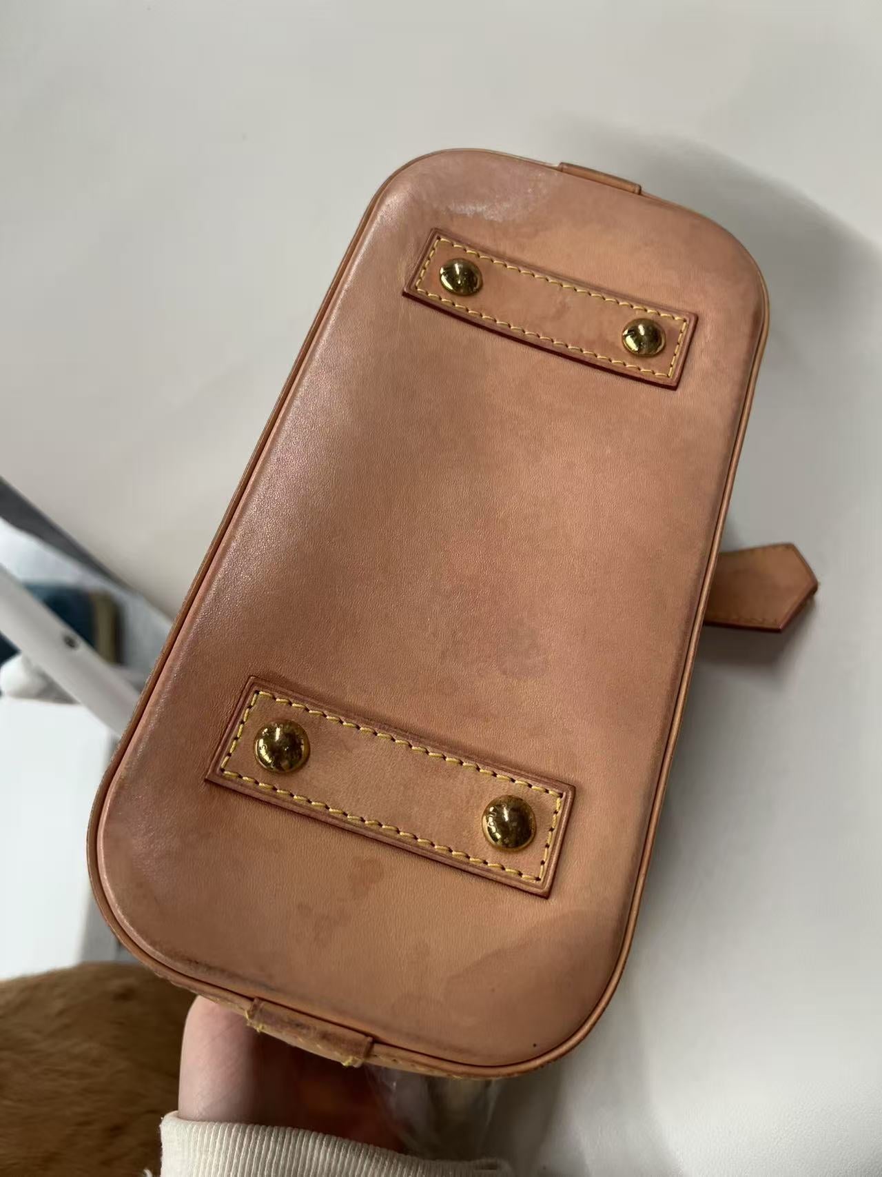 Louis Vuitton Alma BB Monogram Canvas Satchel Bag