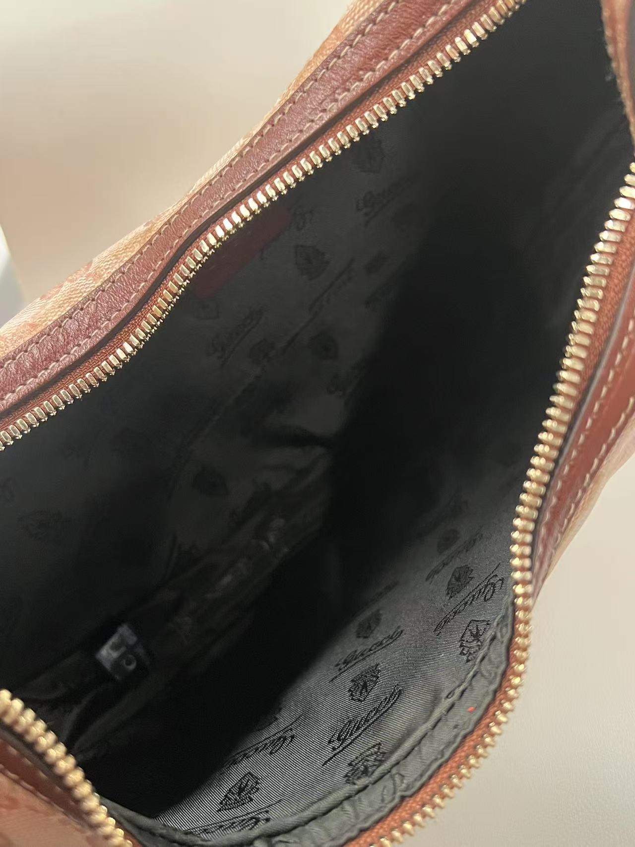Gucci GG Canvas Pink Crescent Hobo Bag with Bow Charm