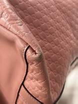 Gucci GG Guccissima Pink Leather Boston Satchel Bag
