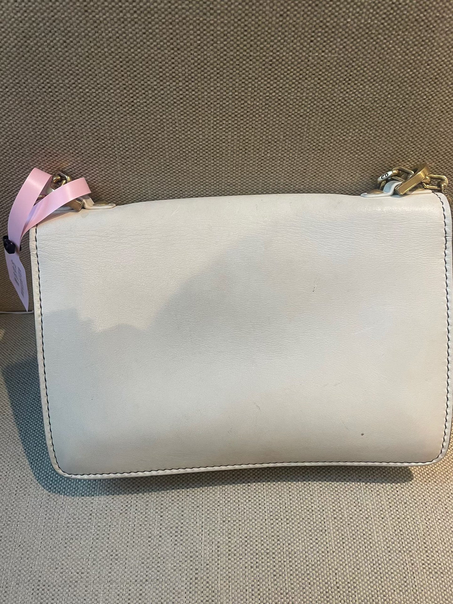Christian Dior J'Adior White Leather Chain Bag