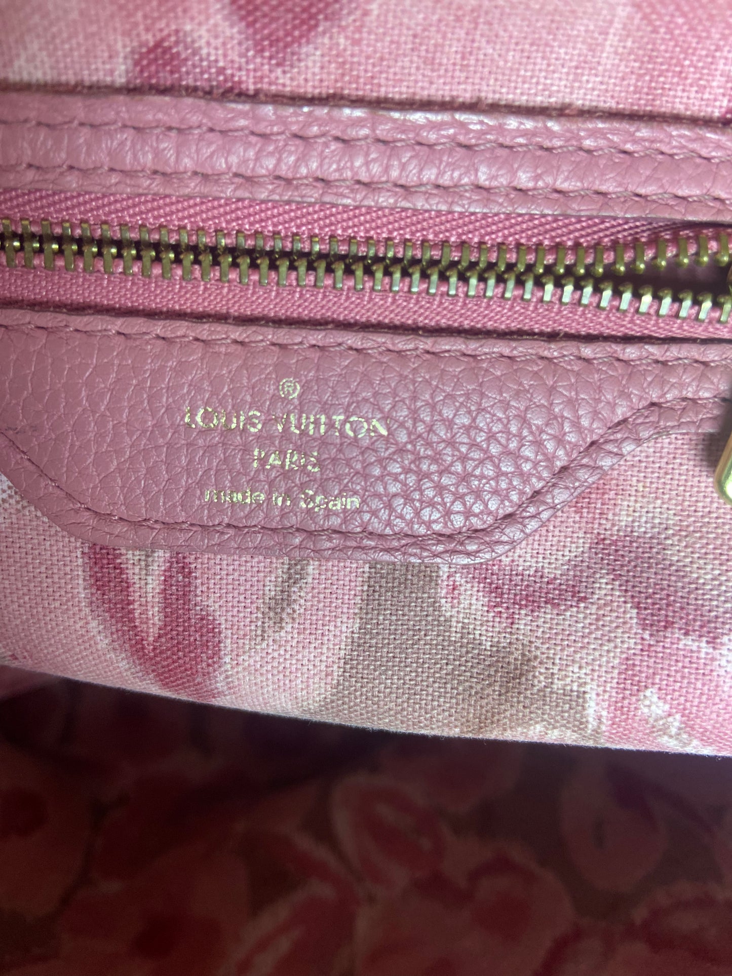 Louis Vuitton Neverfull MM Monogram Canvas I Love Paris Tote Bag
