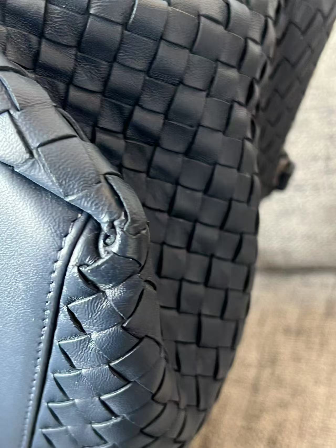 Bottega Veneta Large Intreccio Woven Leather Tote Bag