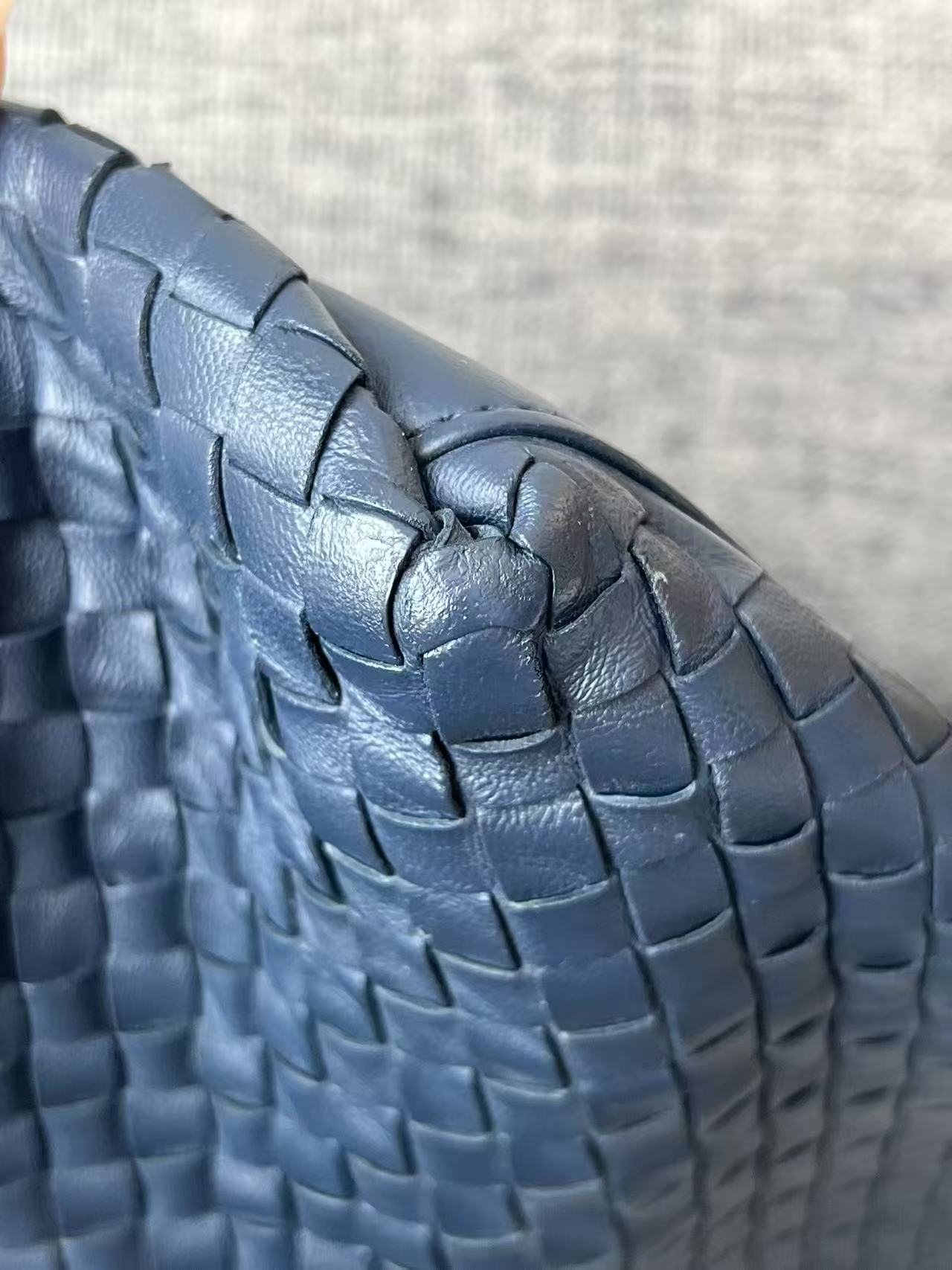 Bottega Veneta Large Intreccio Woven Leather Tote Bag