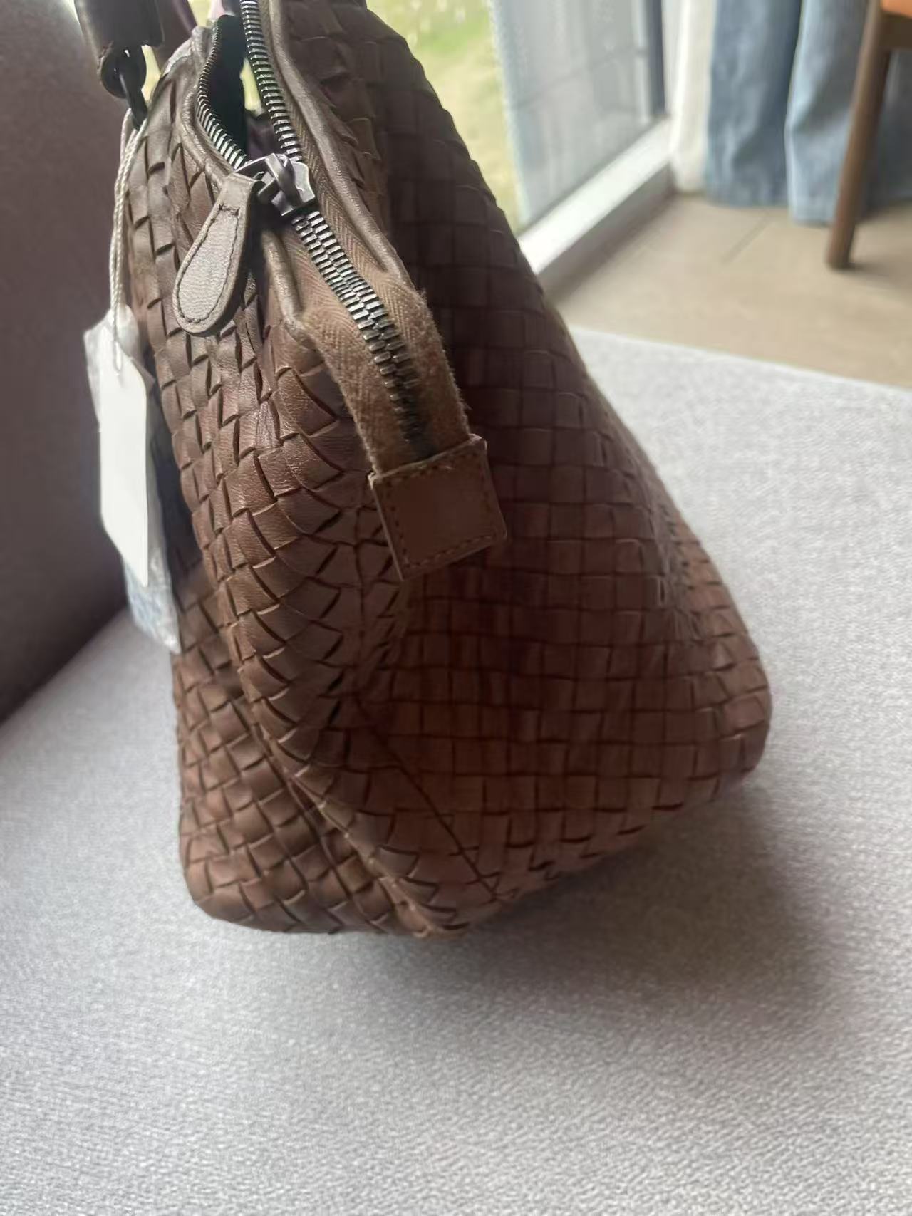 Bottega Veneta Medium Intreccio Woven Leather Tote Bag