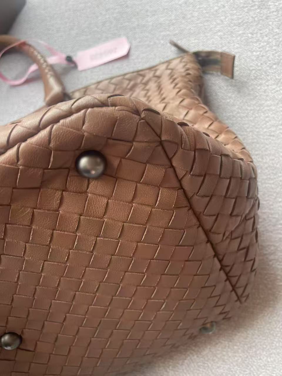 Bottega Veneta Medium Intreccio Woven Leather Tote Bag
