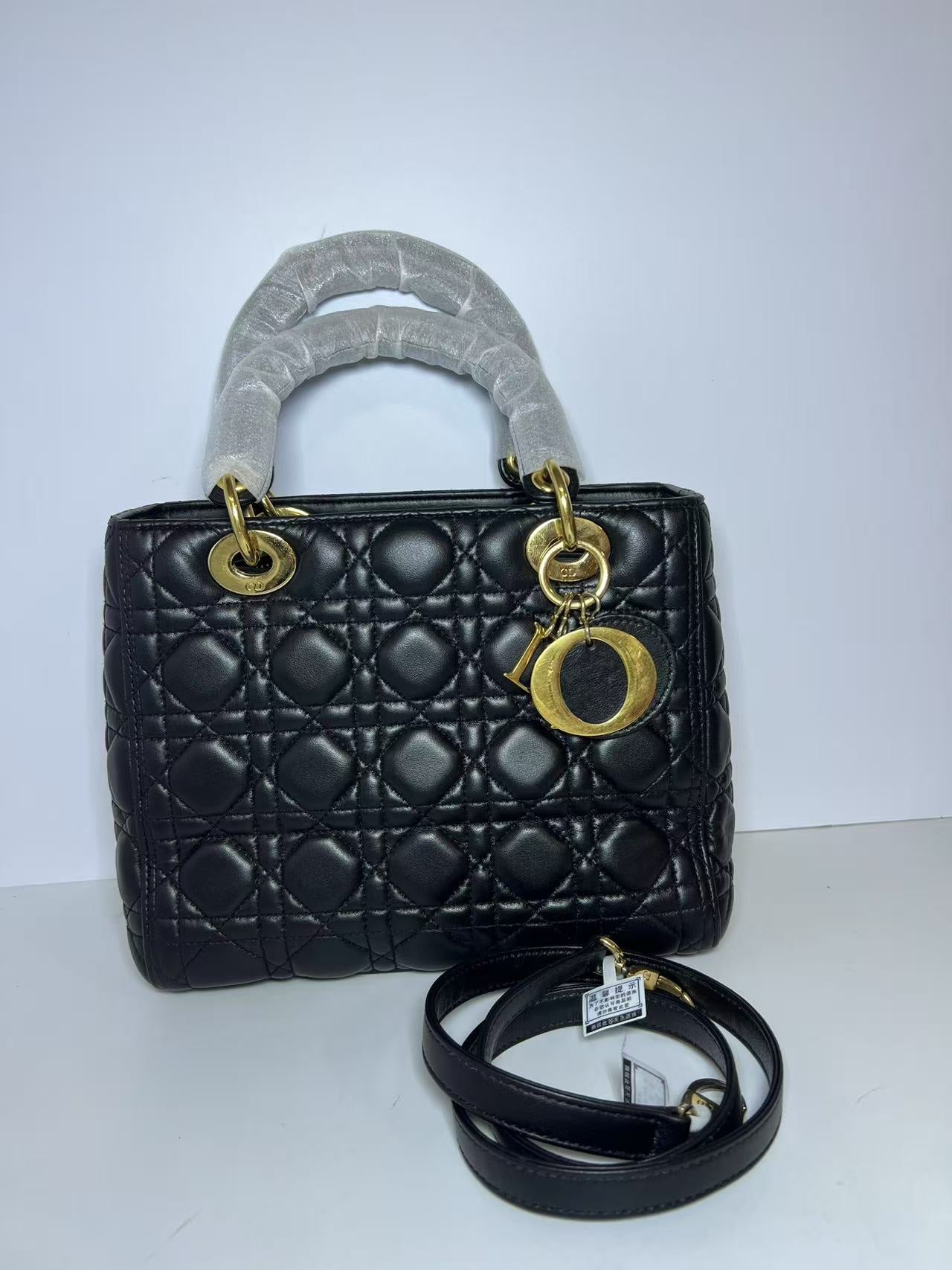 Dior Lady Dior Medium Ombré Micro-Cannage Leather Handbag