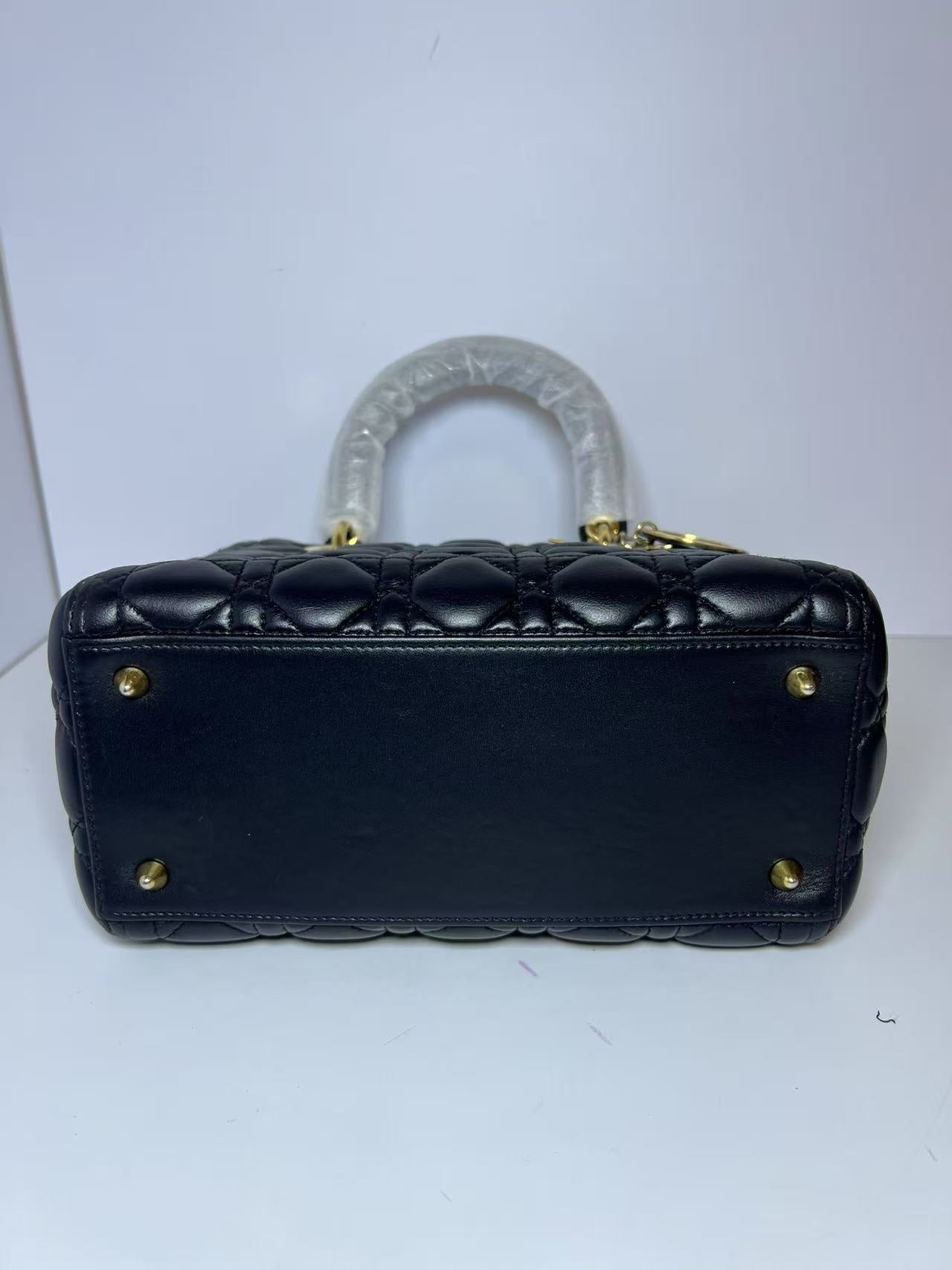 Dior Lady Dior Medium Ombré Micro-Cannage Leather Handbag