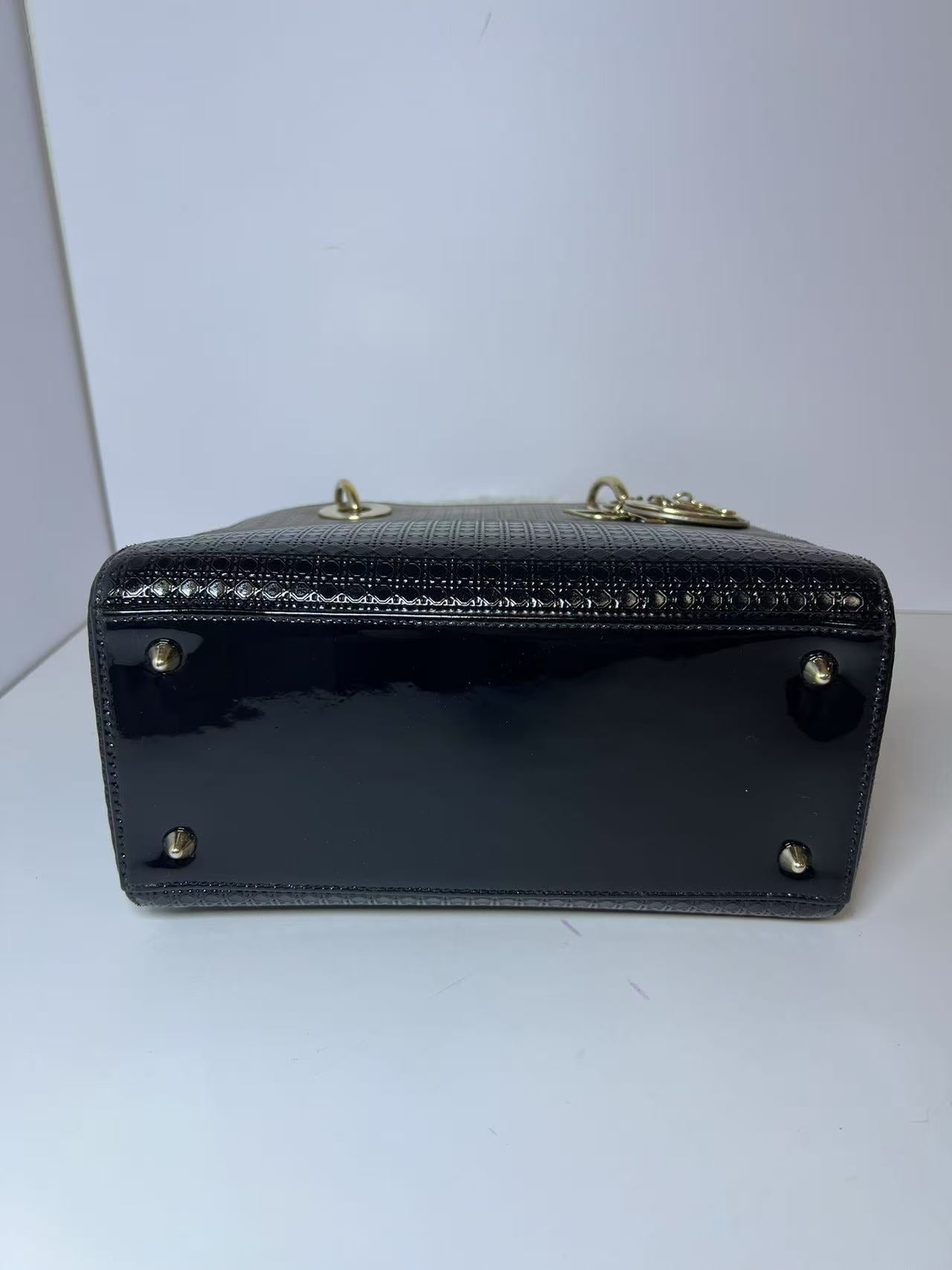 Dior Lady Dior Medium Ombré Micro-Cannage Leather Handbag