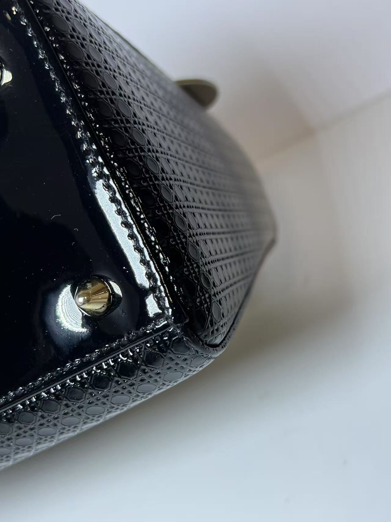 Dior Lady Dior Medium Ombré Micro-Cannage Leather Handbag