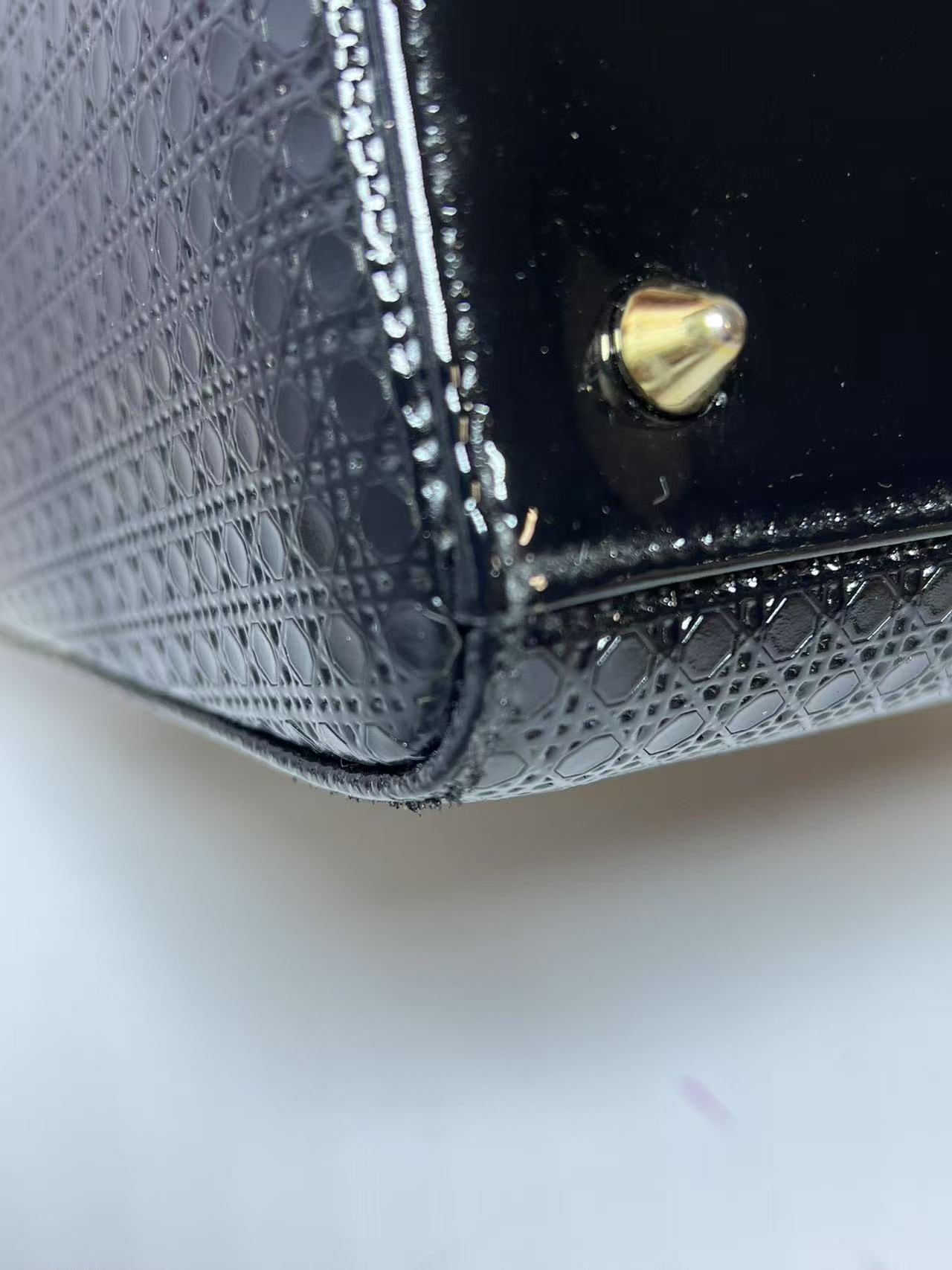 Dior Lady Dior Medium Ombré Micro-Cannage Leather Handbag