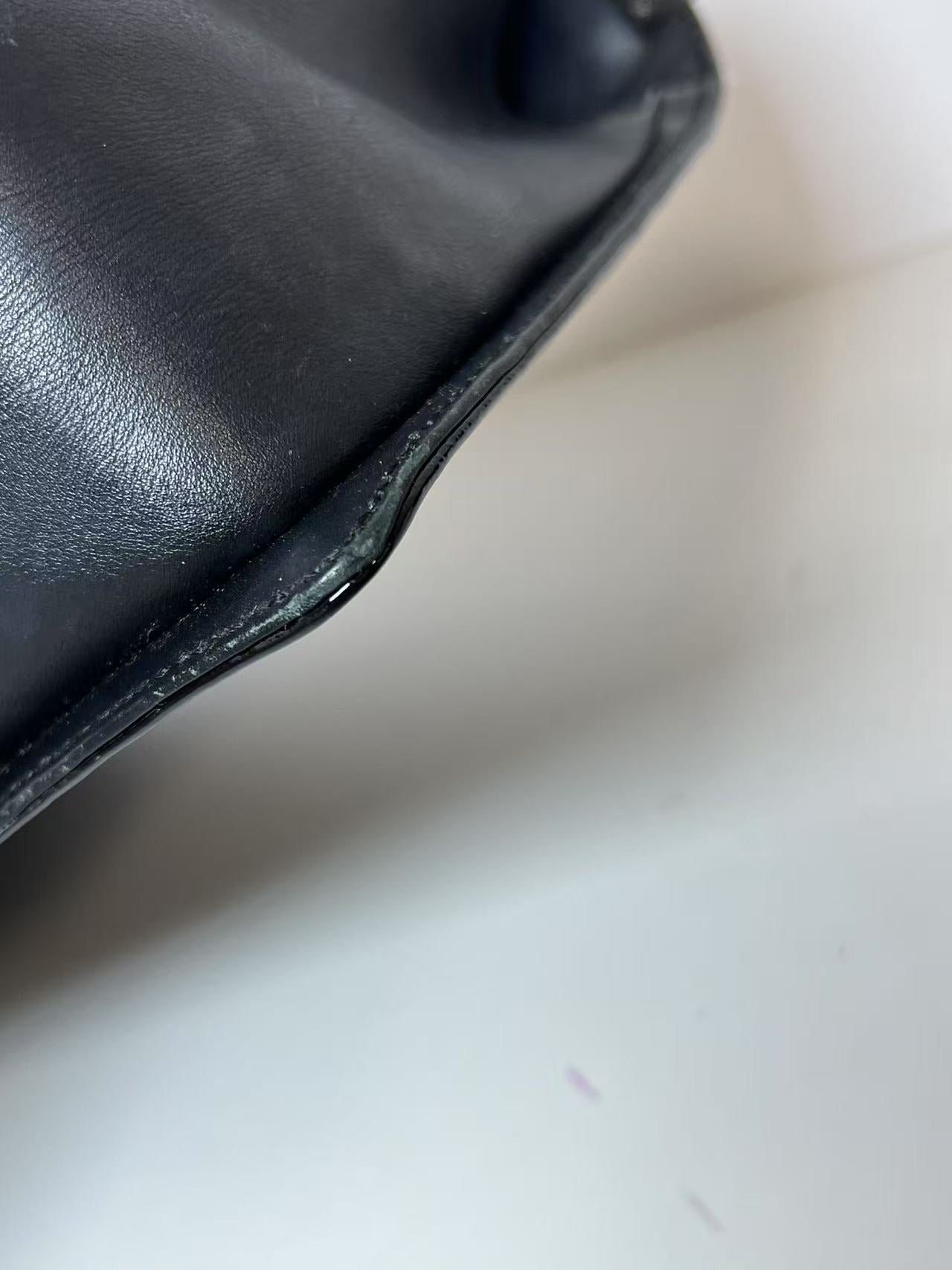 Chanel Large Boy Bag Quilted Patent Leather Shoulder Bag