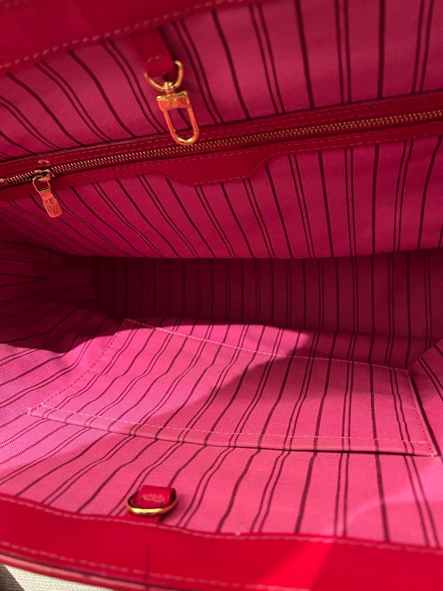 Louis Vuitton Tote Bag, Limited Edition Takashi Murakami Pink Red Monogram Flower