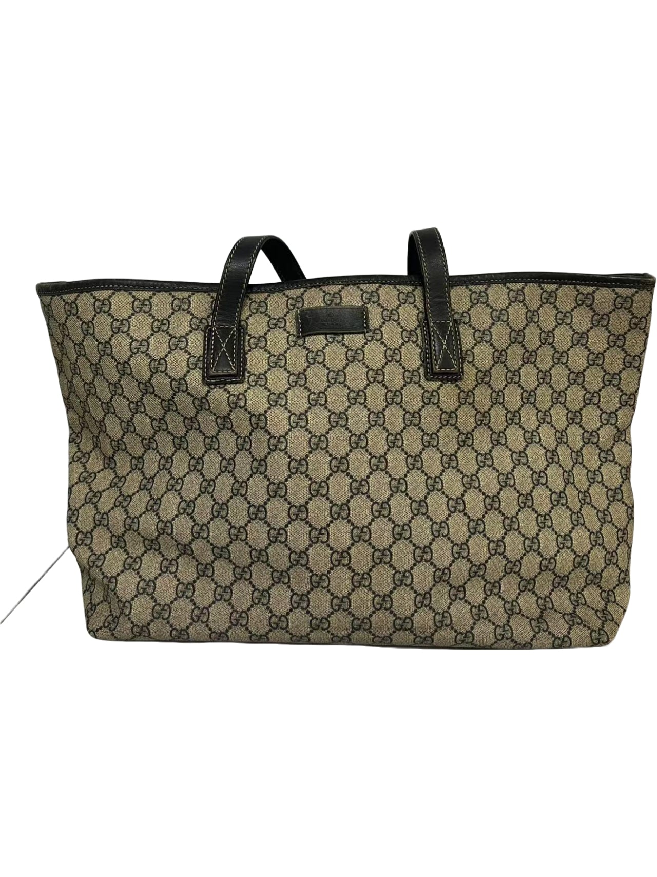 Gucci Beige GG Supreme Canvas Large Tote Bag