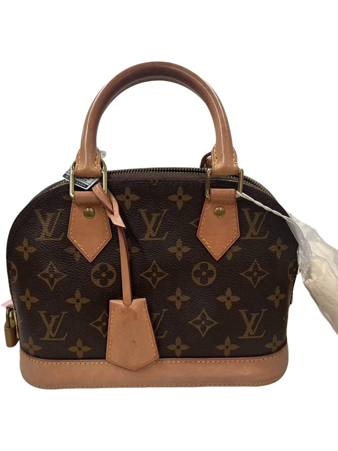 Louis Vuitton Alma BB Monogram Canvas Satchel Bag