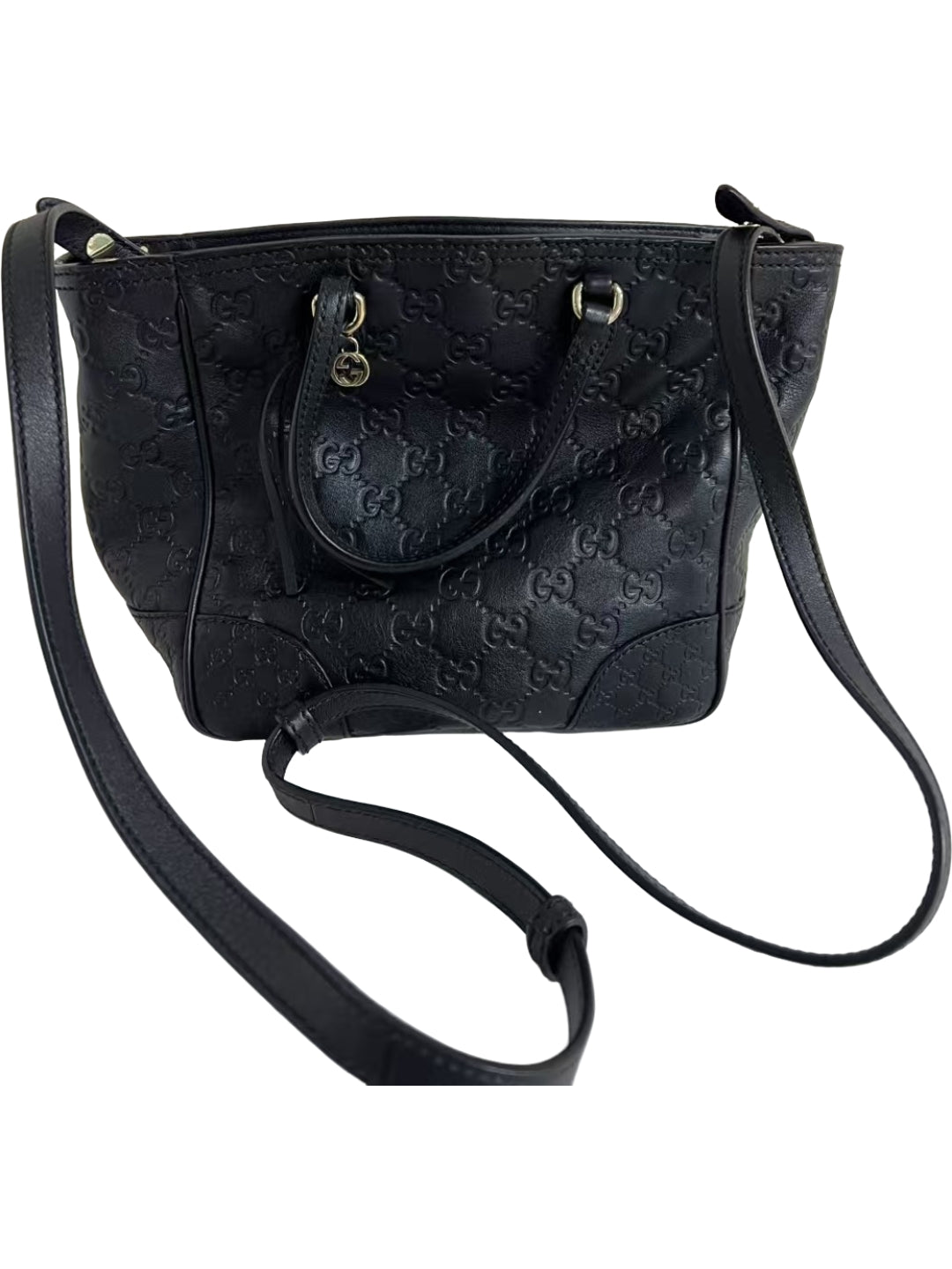 Gucci Mini GG Embossed Leather Convertible Tote Bag