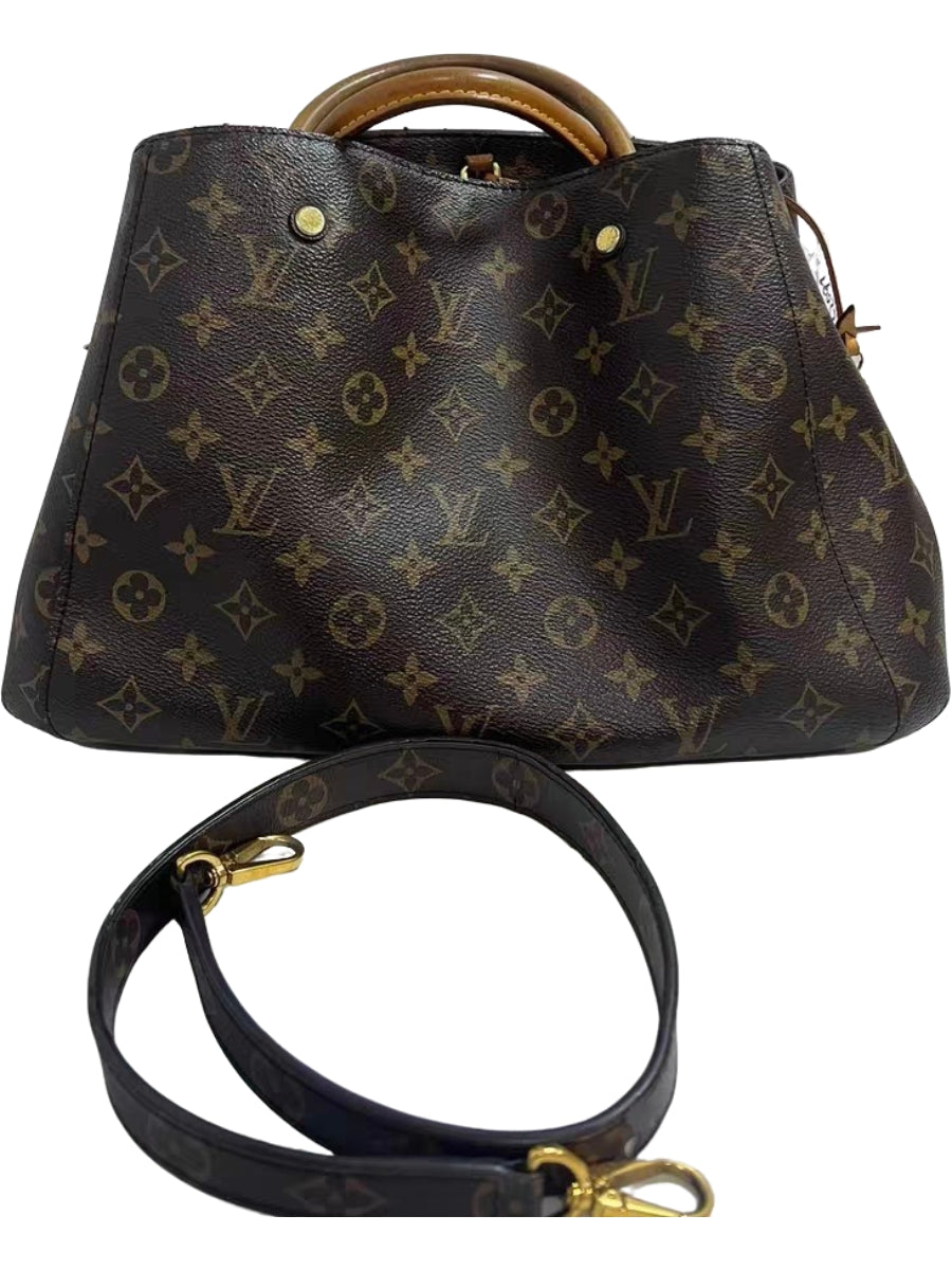 Louis Vuitton Montaigne MM Brown Monogram Canvas Handbag