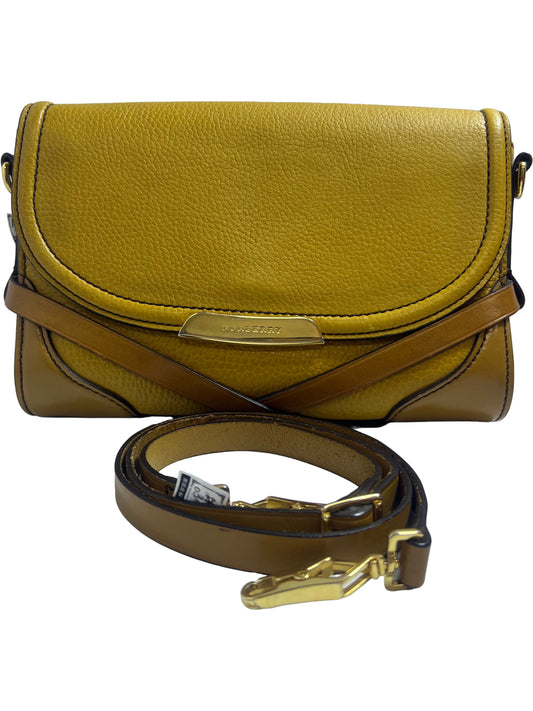 Burberry Mustard Yellow Leather Crossbody Bag