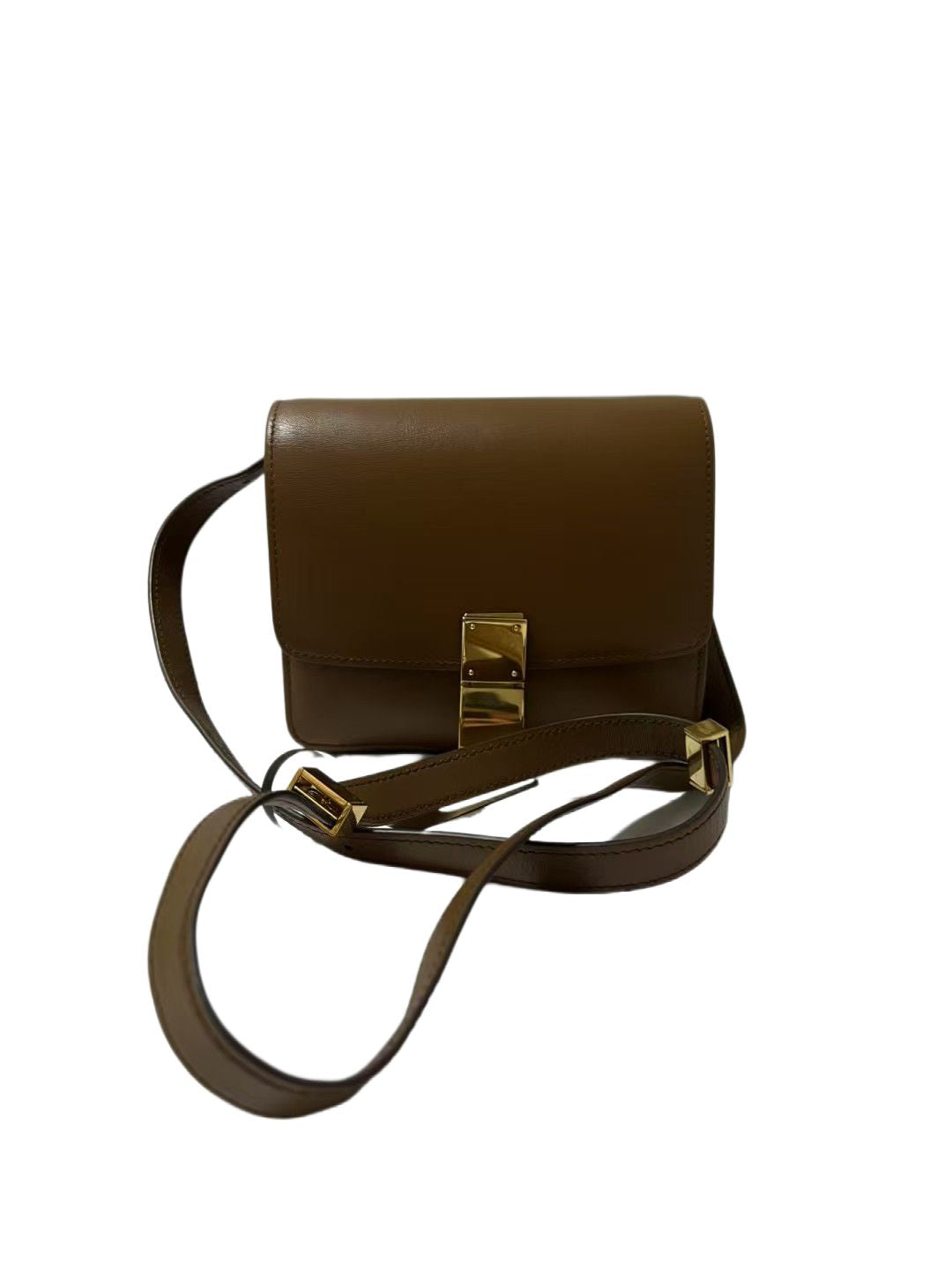Celine Classic Box Small Bag – Caramel Brown Calfskin Leather