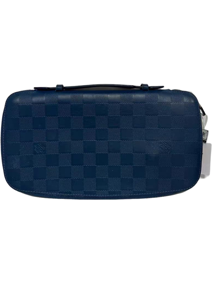 Louis Vuitton Damier Infini Blue Leather Travel Organizer Clutch