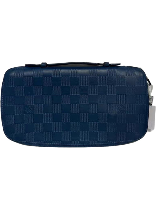 Louis Vuitton Damier Infini Blue Leather Travel Organizer Clutch