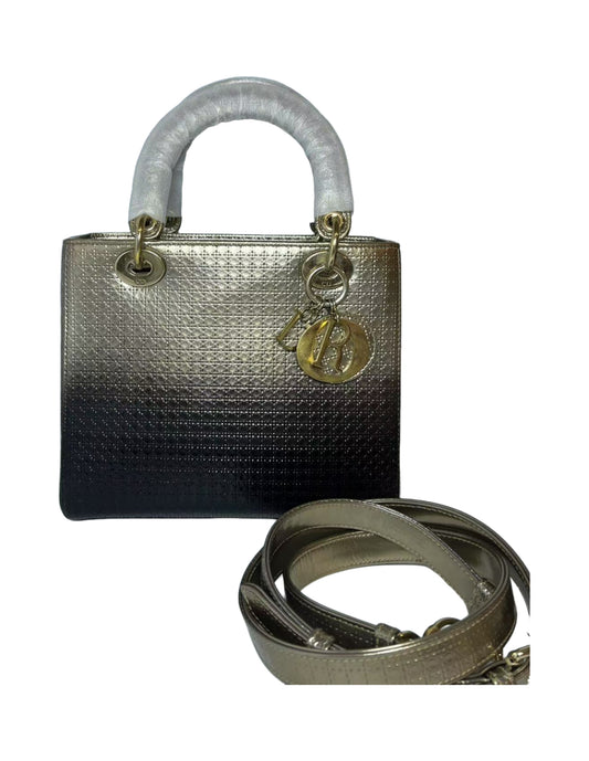 Dior Lady Dior Medium Ombré Micro-Cannage Leather Handbag