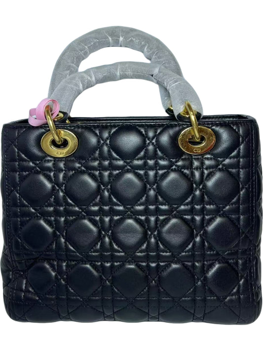 Dior Lady Dior Medium Ombré Micro-Cannage Leather Handbag